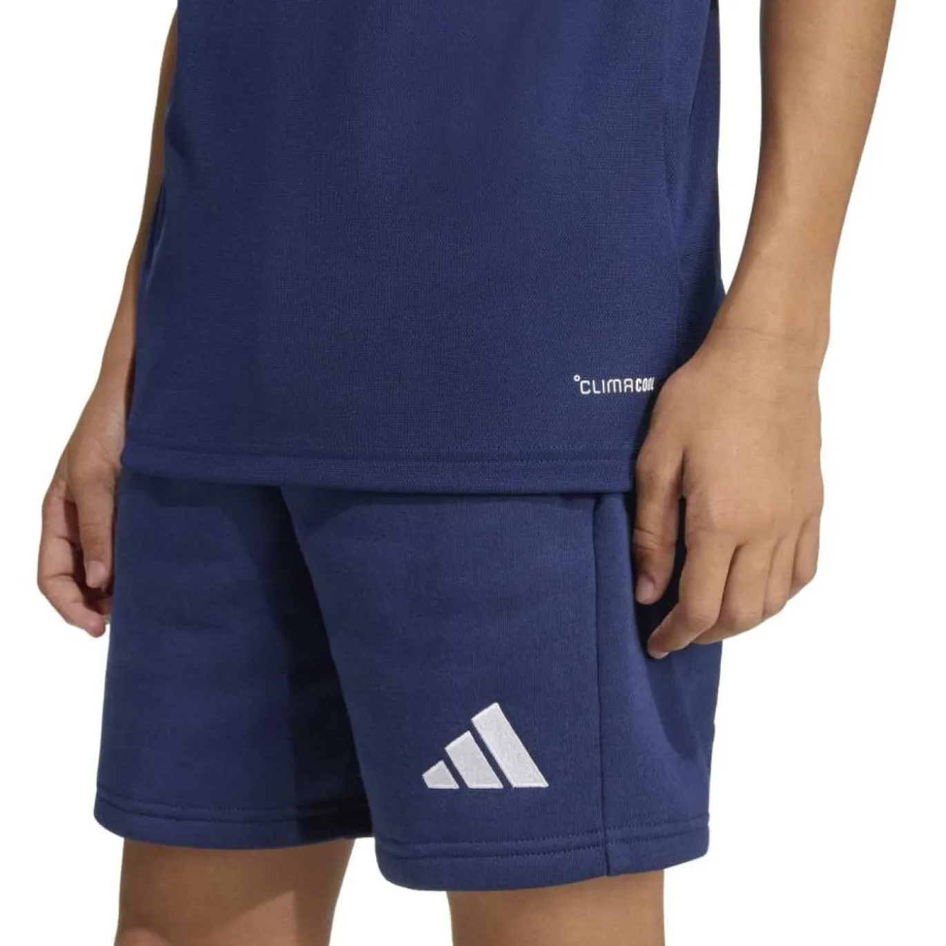 adidas Entrada 26 Polo Trainingsset Kids Donkerblauw Wit