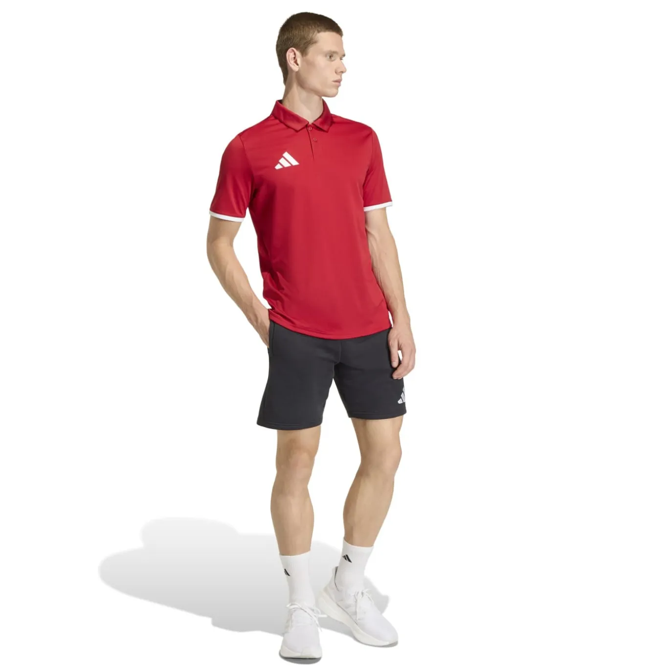 adidas Entrada 26 Polo Trainingsset Rood Wit
