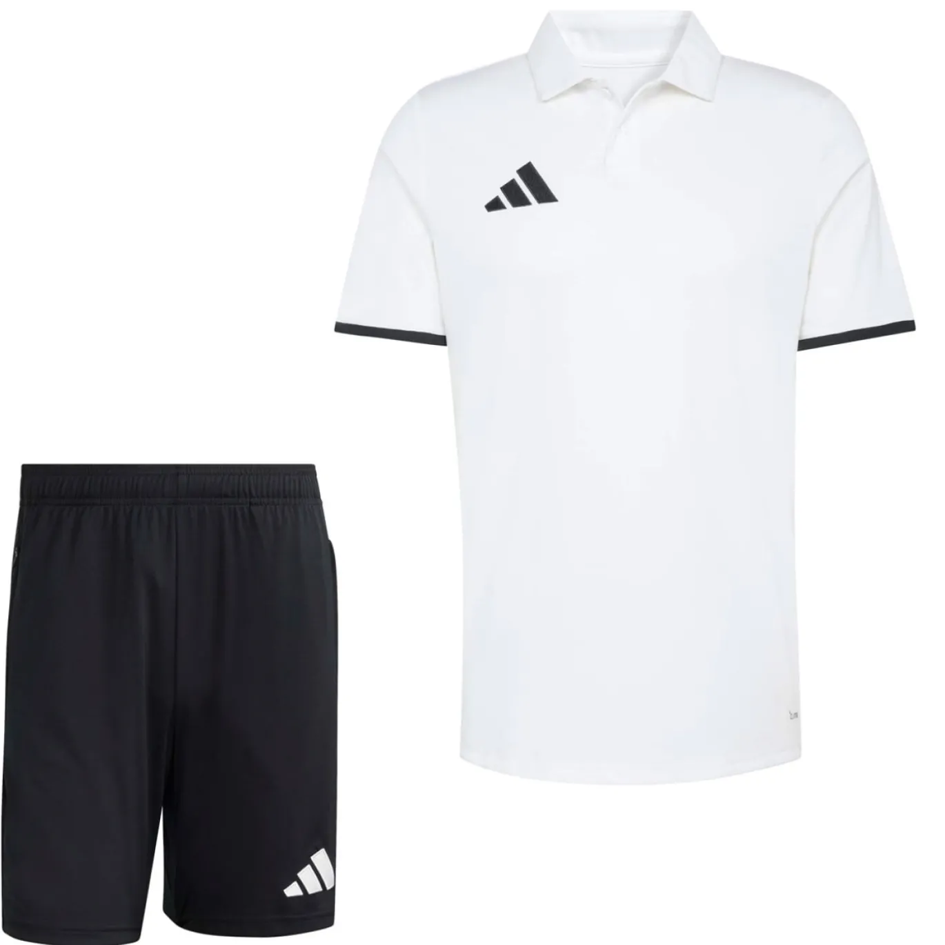 adidas Entrada 26 Polo Trainingsset Wit Zwart
