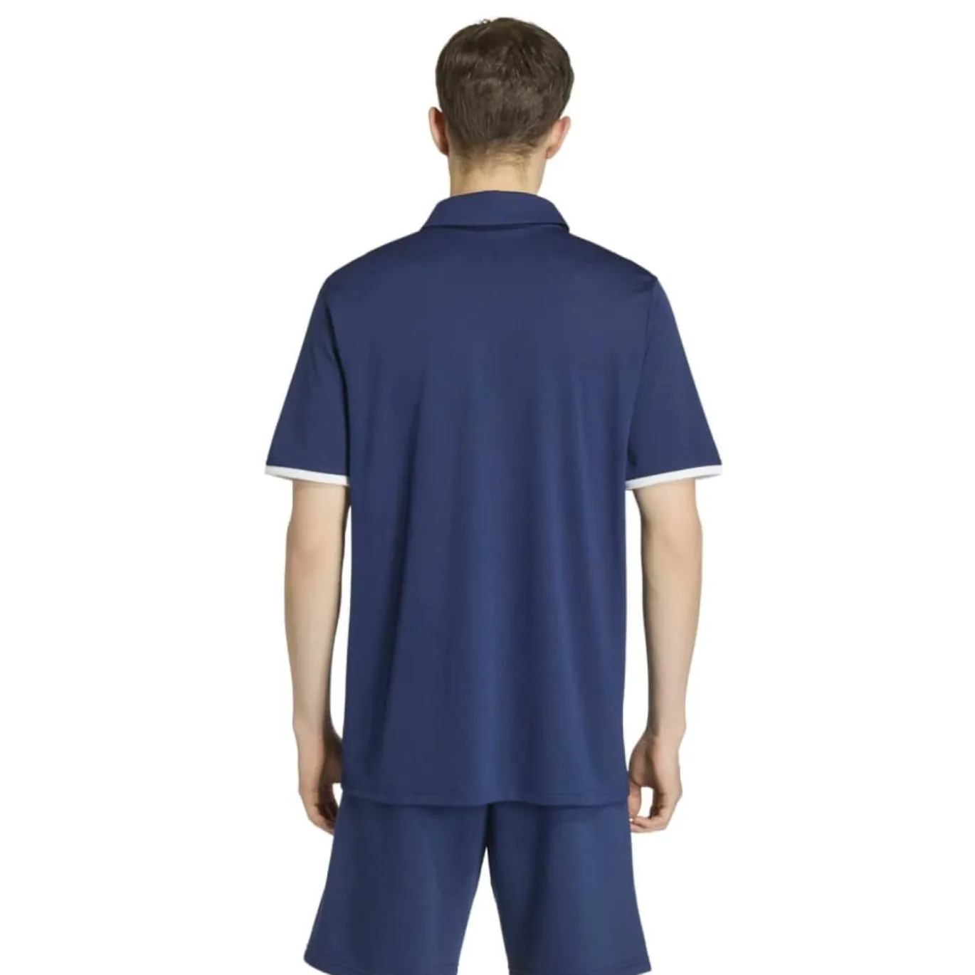 adidas Entrada 26 Polo Trainingsset Donkerblauw Wit