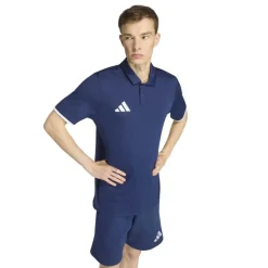 adidas Entrada 26 Polo Trainingsset Donkerblauw Wit