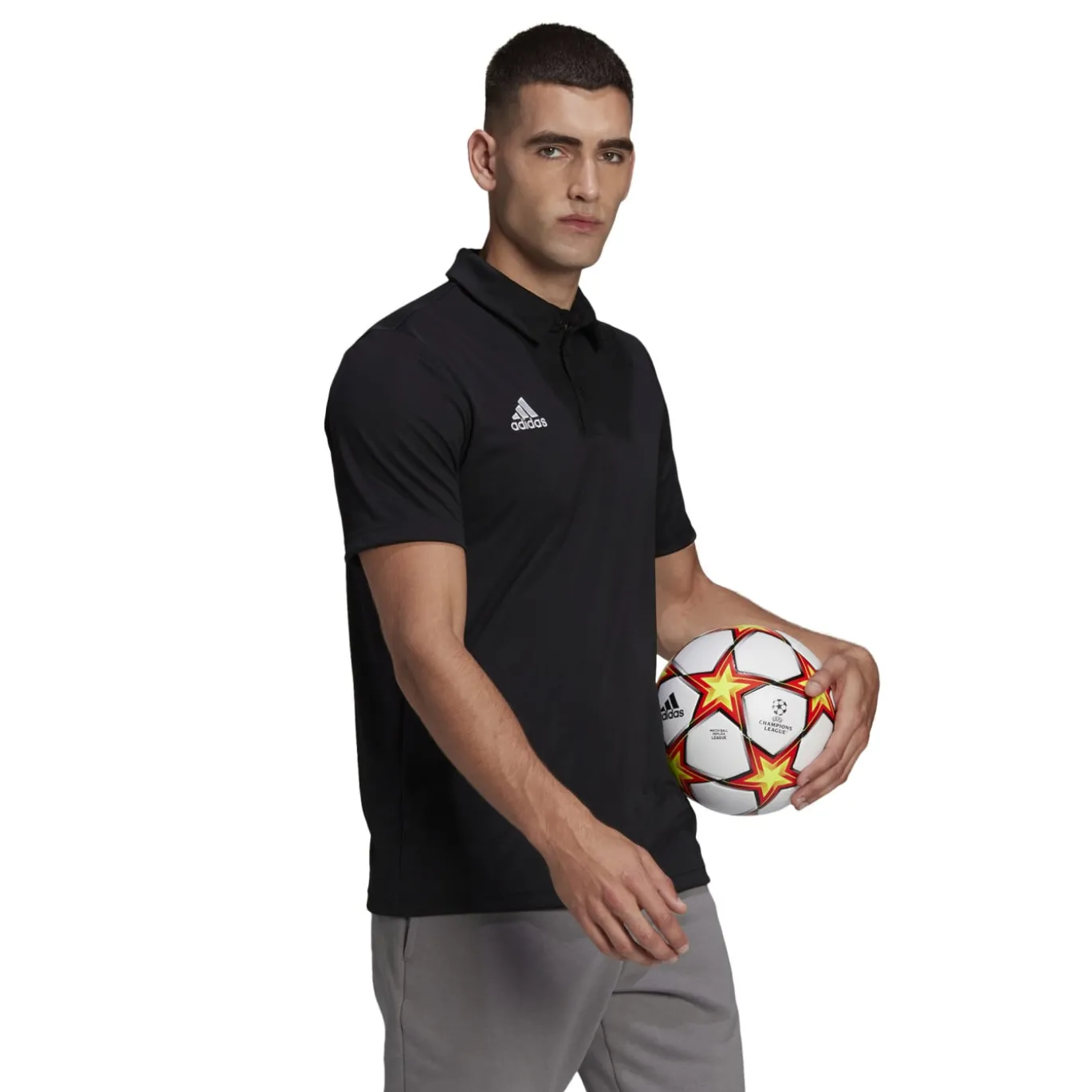 adidas Entrada 22 Polo Zwart Wit