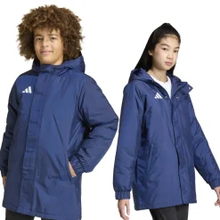 adidas Entrada 26 Stadium Jas Kids Donkerblauw Wit
