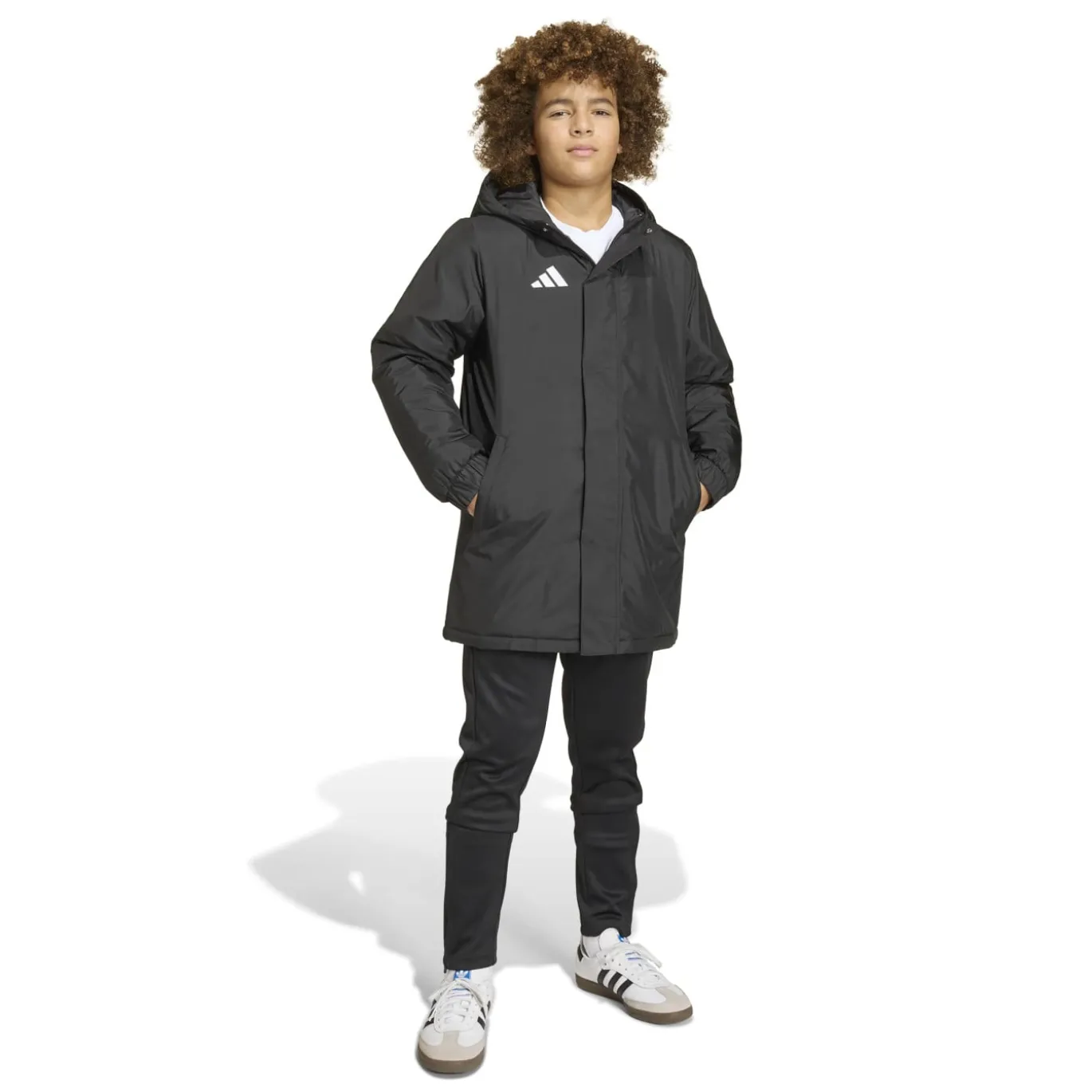 adidas Entrada 26 Stadium Jas Kids Zwart Wit