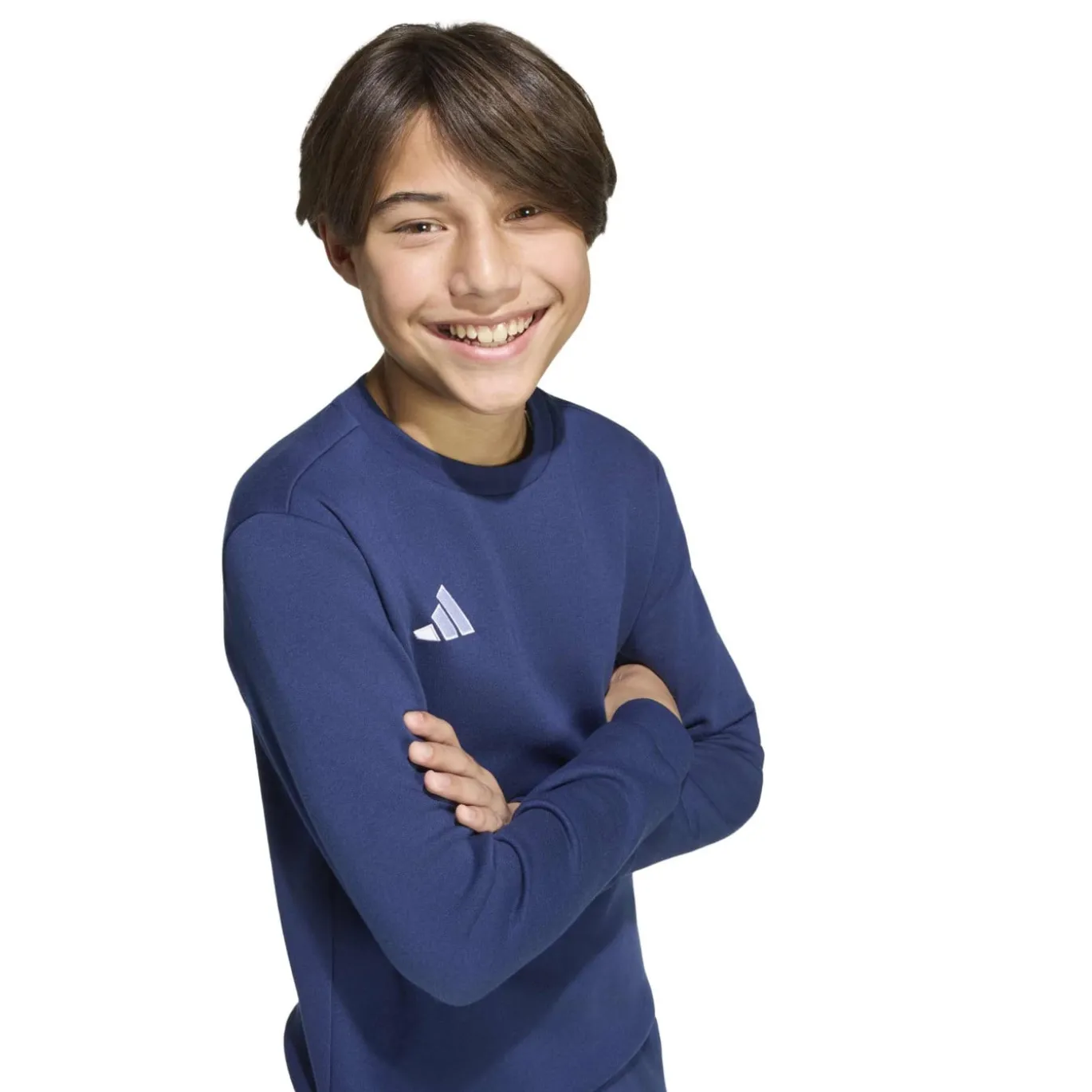 adidas Entrada 26 Sweater Kids Donkerblauw Wit
