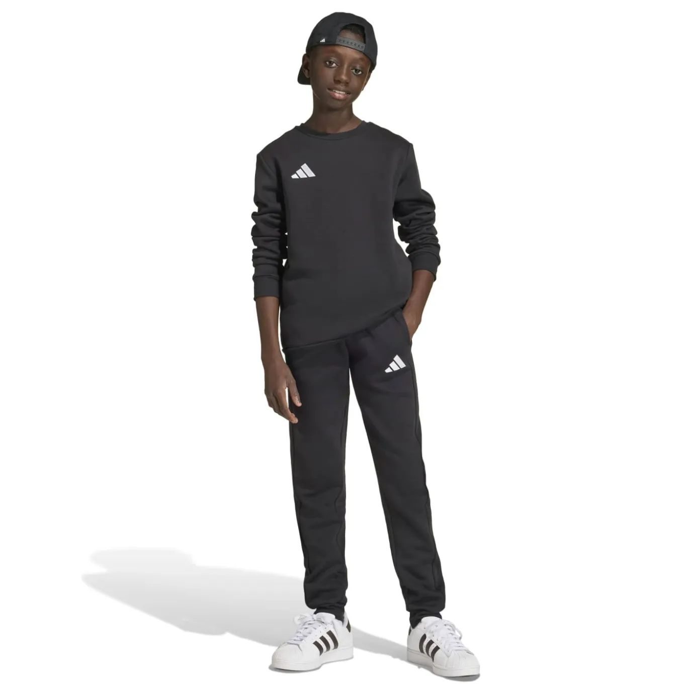 adidas Entrada 26 Sweater Kids Zwart Wit