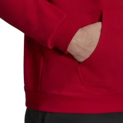 adidas Entrada 22 Sweat Hoodie Rood Wit
