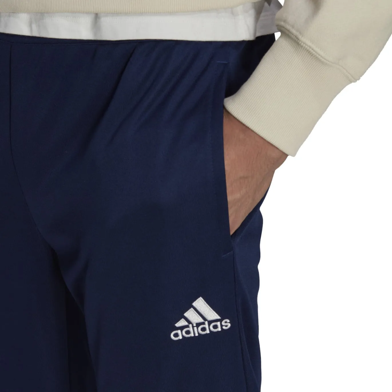 adidas Entrada 22 Trainingsbroek Donkerblauw Wit
