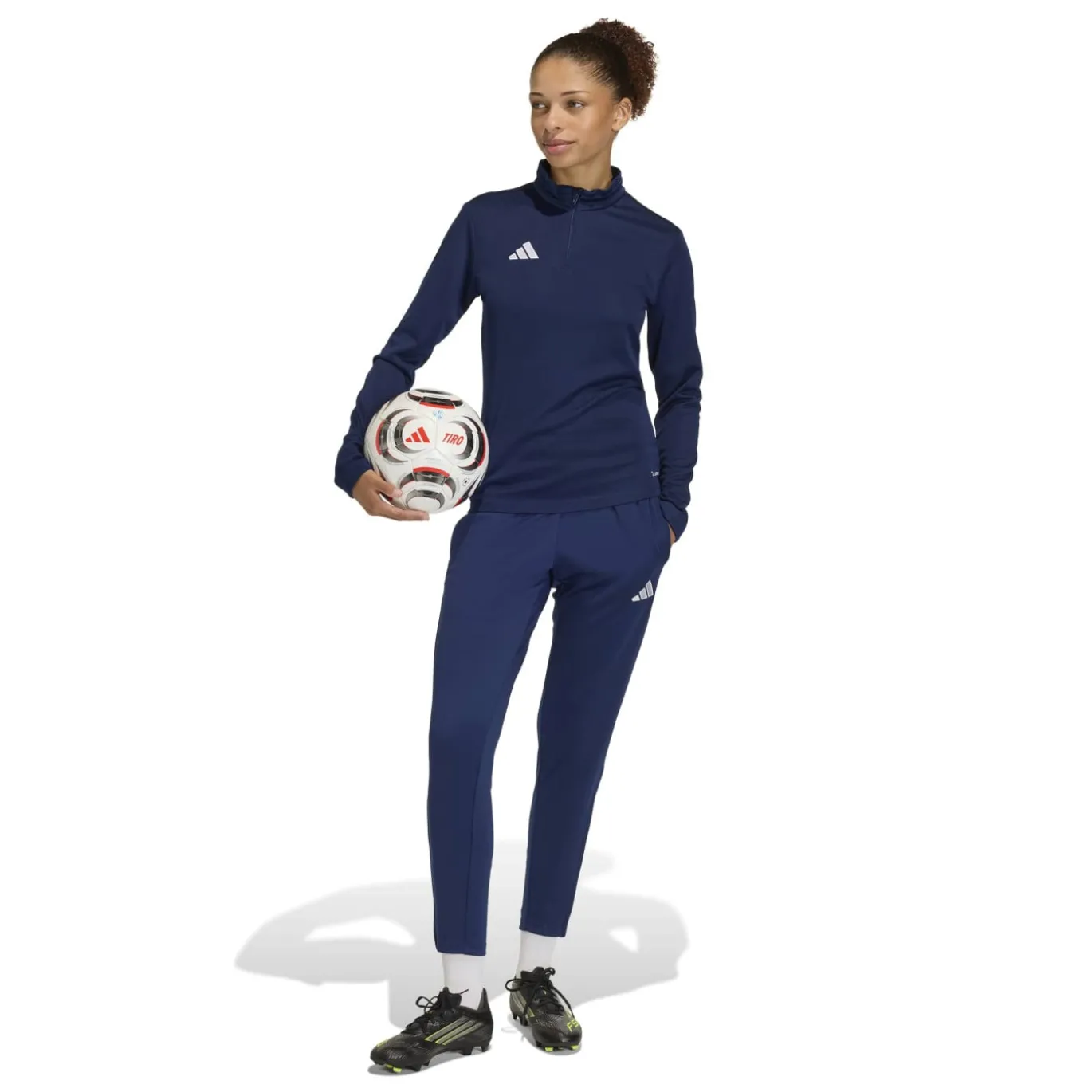 adidas Entrada 26 Trainingsbroek Dames Donkerblauw Wit