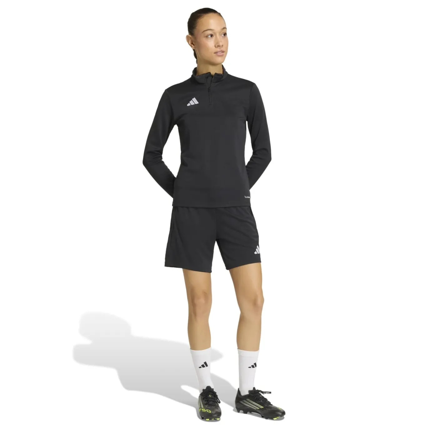 adidas Entrada 26 Trainingsbroekje Dames Zwart Wit