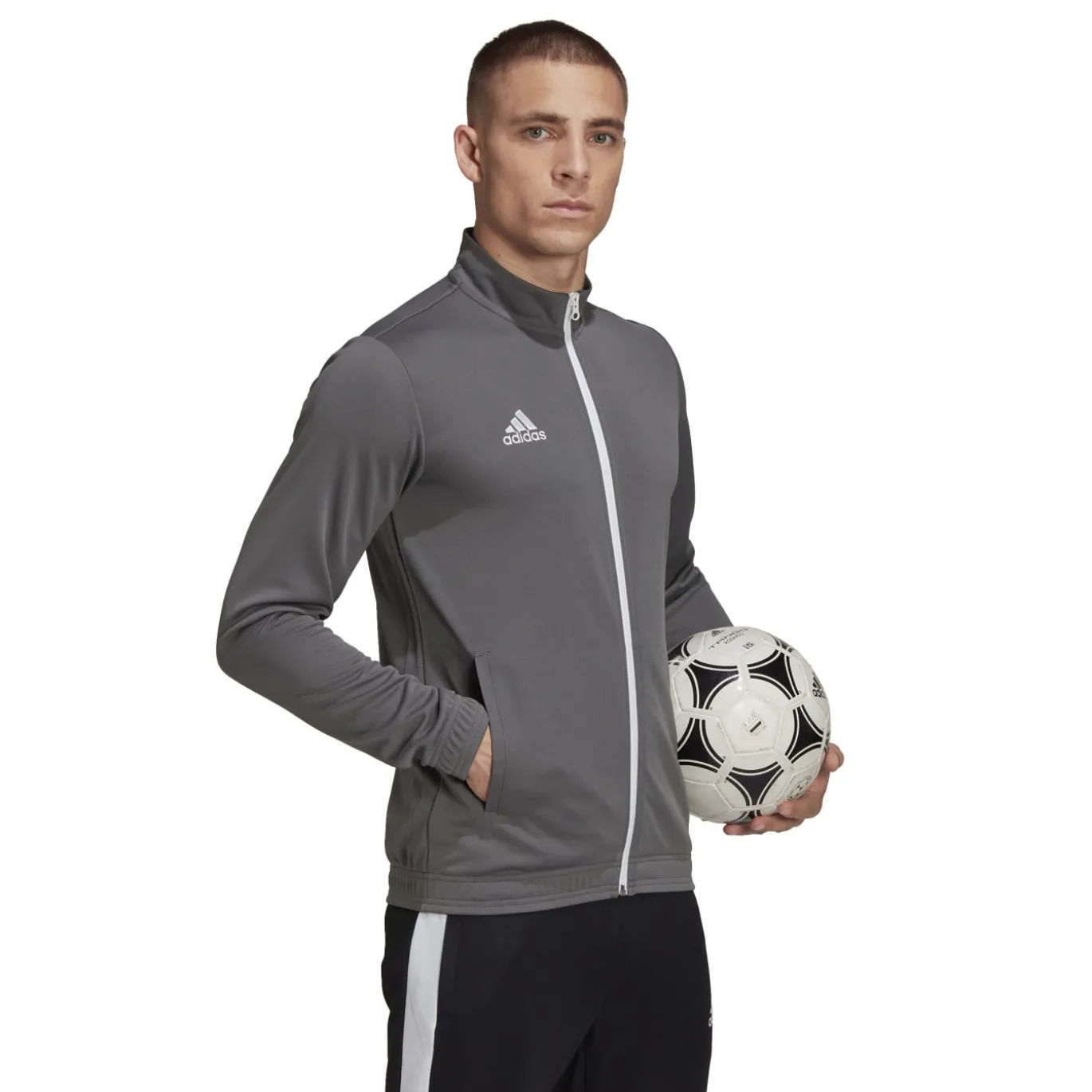 adidas Entrada 22 Trainingsjack Grijs Wit