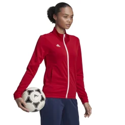 adidas Entrada 22 Trainingsjack Dames Rood Wit