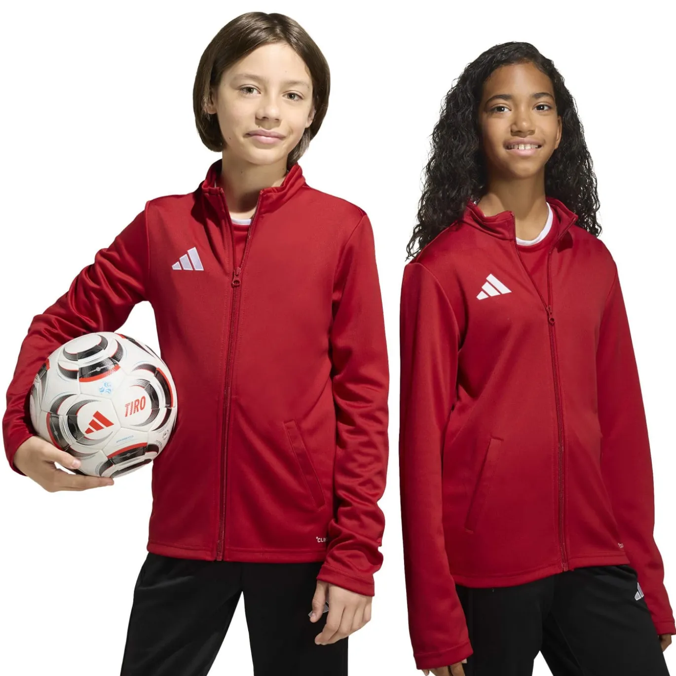 adidas Entrada 26 Trainingsjack Kids Rood Wit
