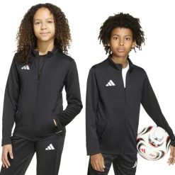 adidas Entrada 26 Trainingsjack Kids Zwart Wit