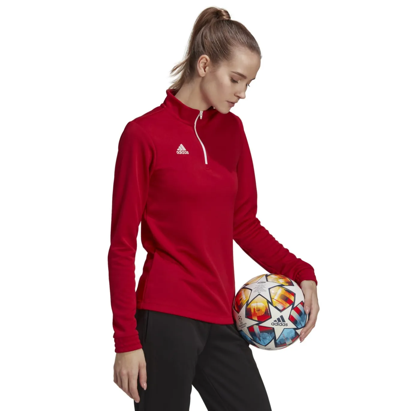 adidas Entrada 22 Trainingspak Dames Rood Zwart Wit
