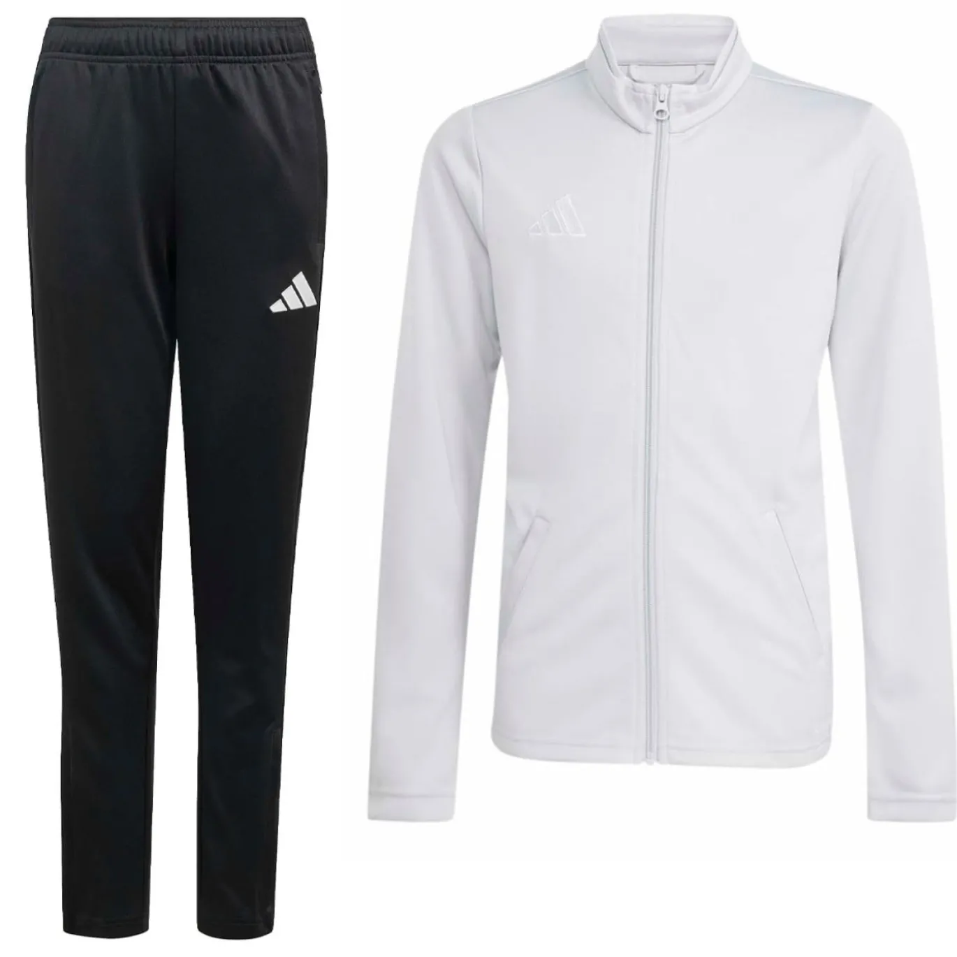 adidas Entrada 26 Trainingspak Full-Zip Kids Grijs Zwart