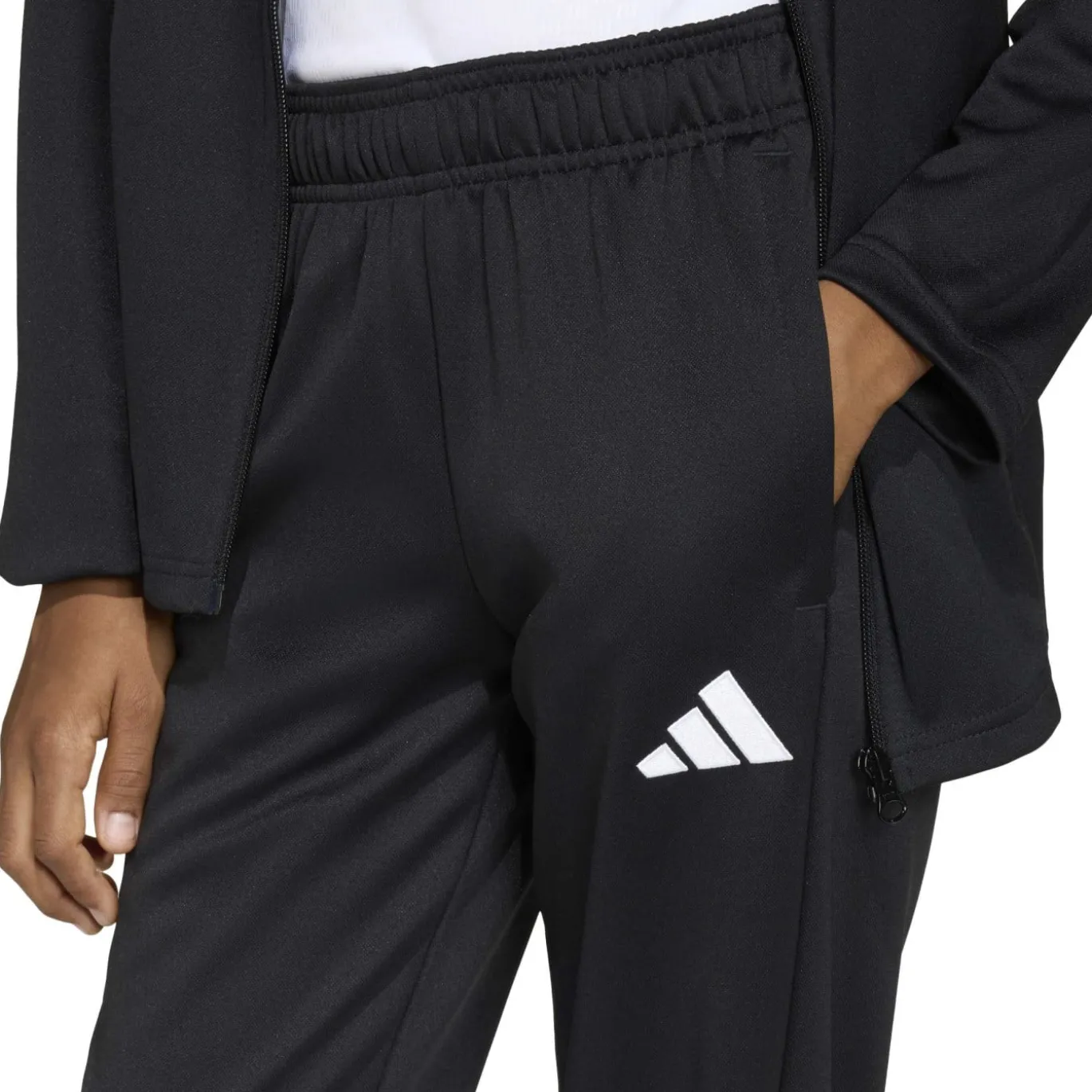 adidas Entrada 26 Trainingspak Full-Zip Kids Grijs Zwart