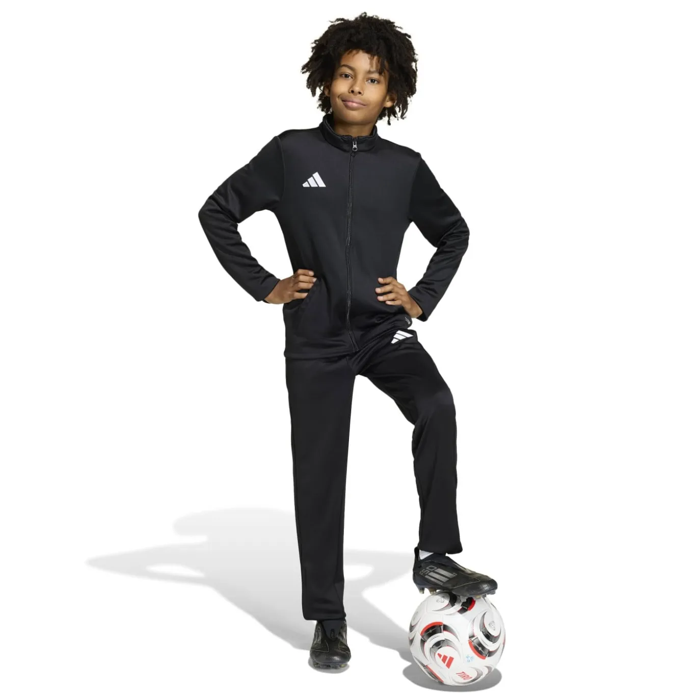 adidas Entrada 26 Trainingspak Full-Zip Kids Rood Zwart