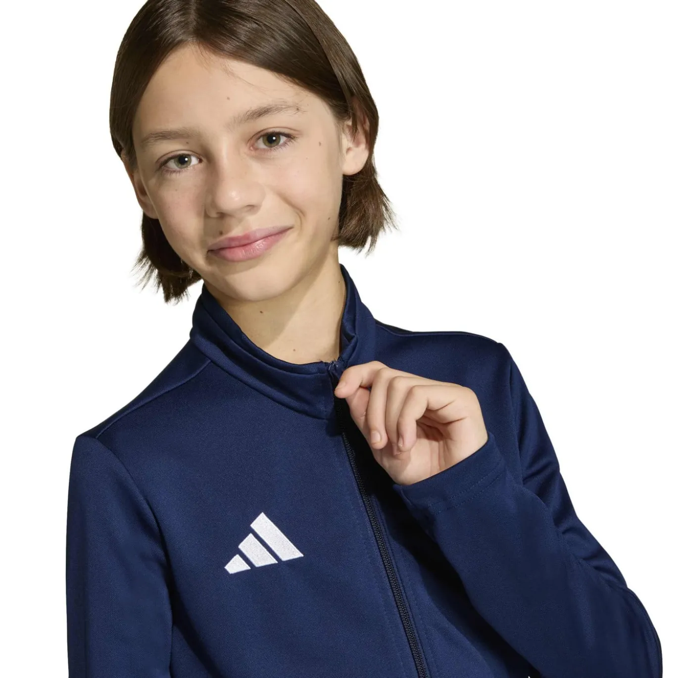 adidas Entrada 26 Trainingspak Full-Zip Kids Donkerblauw Wit
