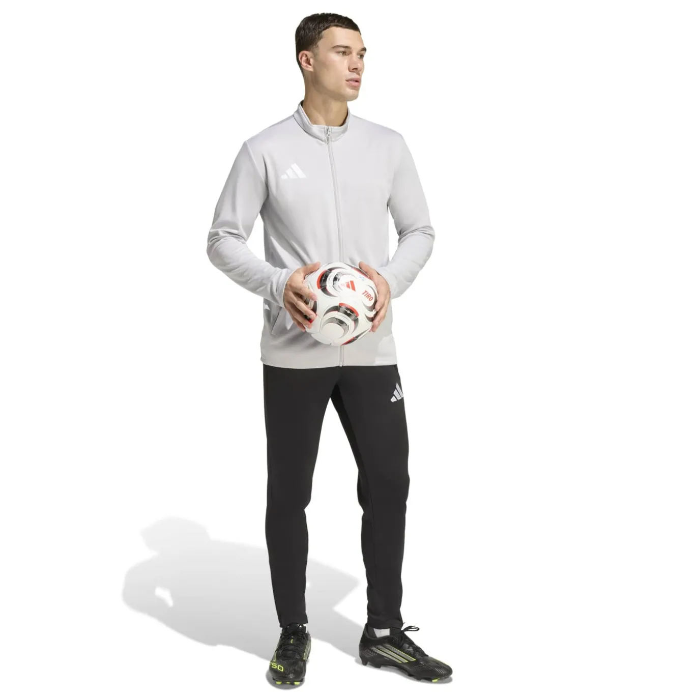 adidas Entrada 26 Trainingspak Full-Zip Grijs Zwart