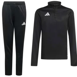 adidas Entrada 26 Trainingspak 1/4-Zip Kids Zwart Wit