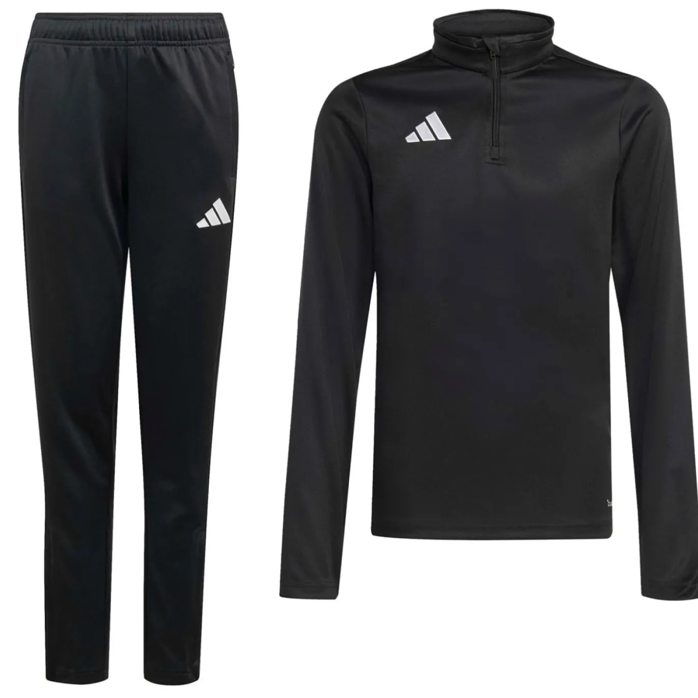 adidas Entrada 26 Trainingspak 1/4-Zip Kids Zwart Wit
