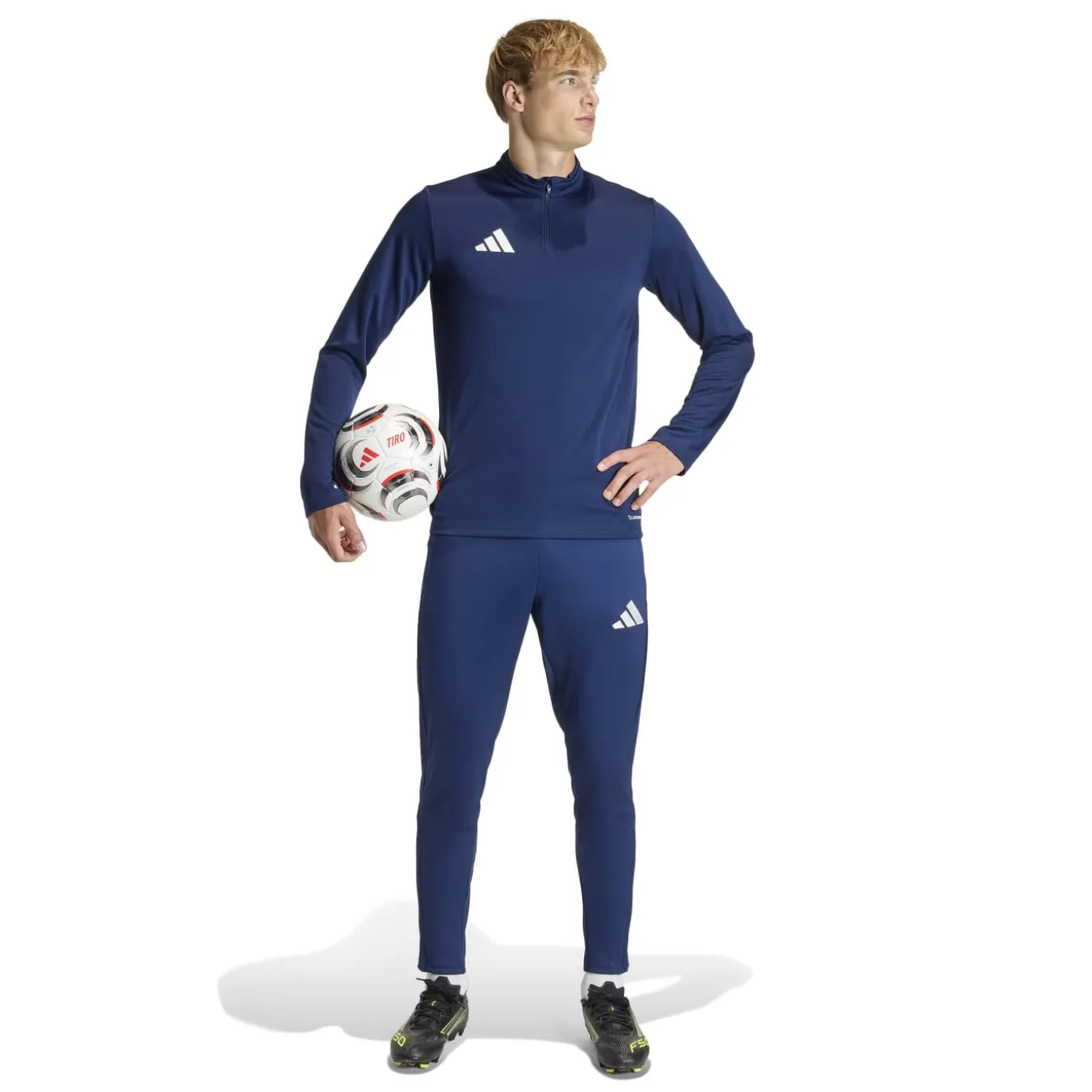 adidas Entrada 26 Trainingspak Full-Zip Donkerblauw Wit