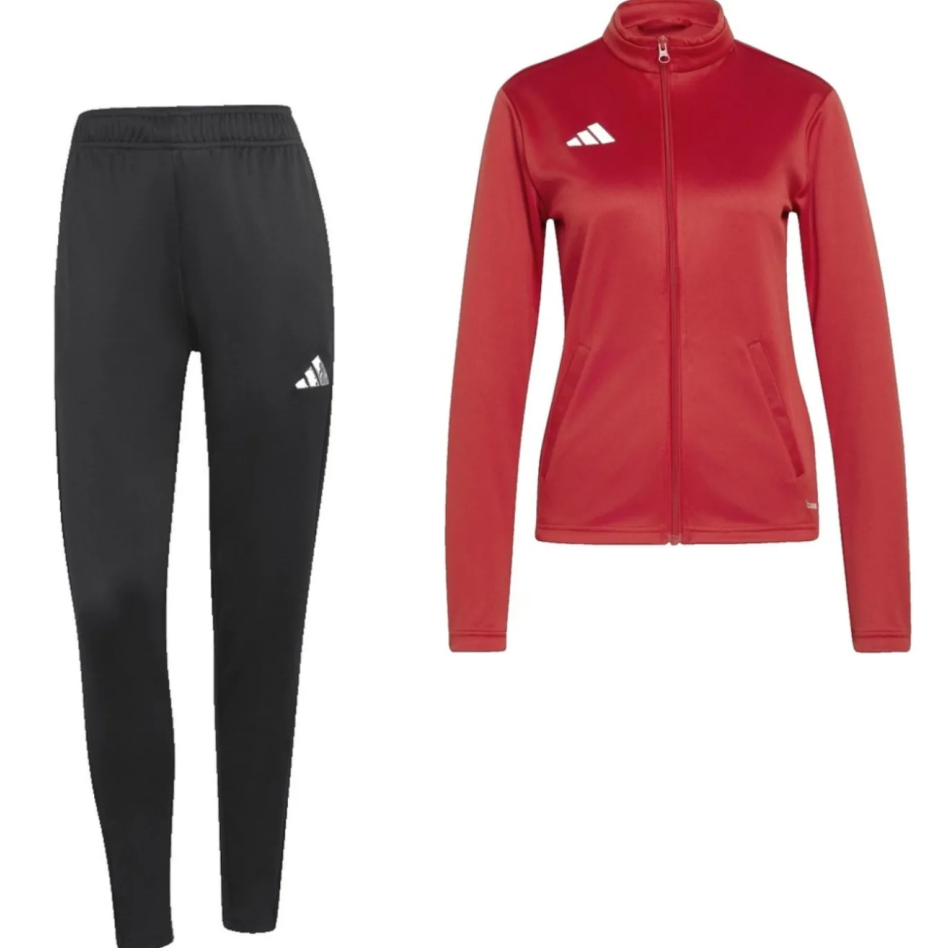 adidas Entrada 26 Trainingspak Full-Zip Dames Rood Zwart
