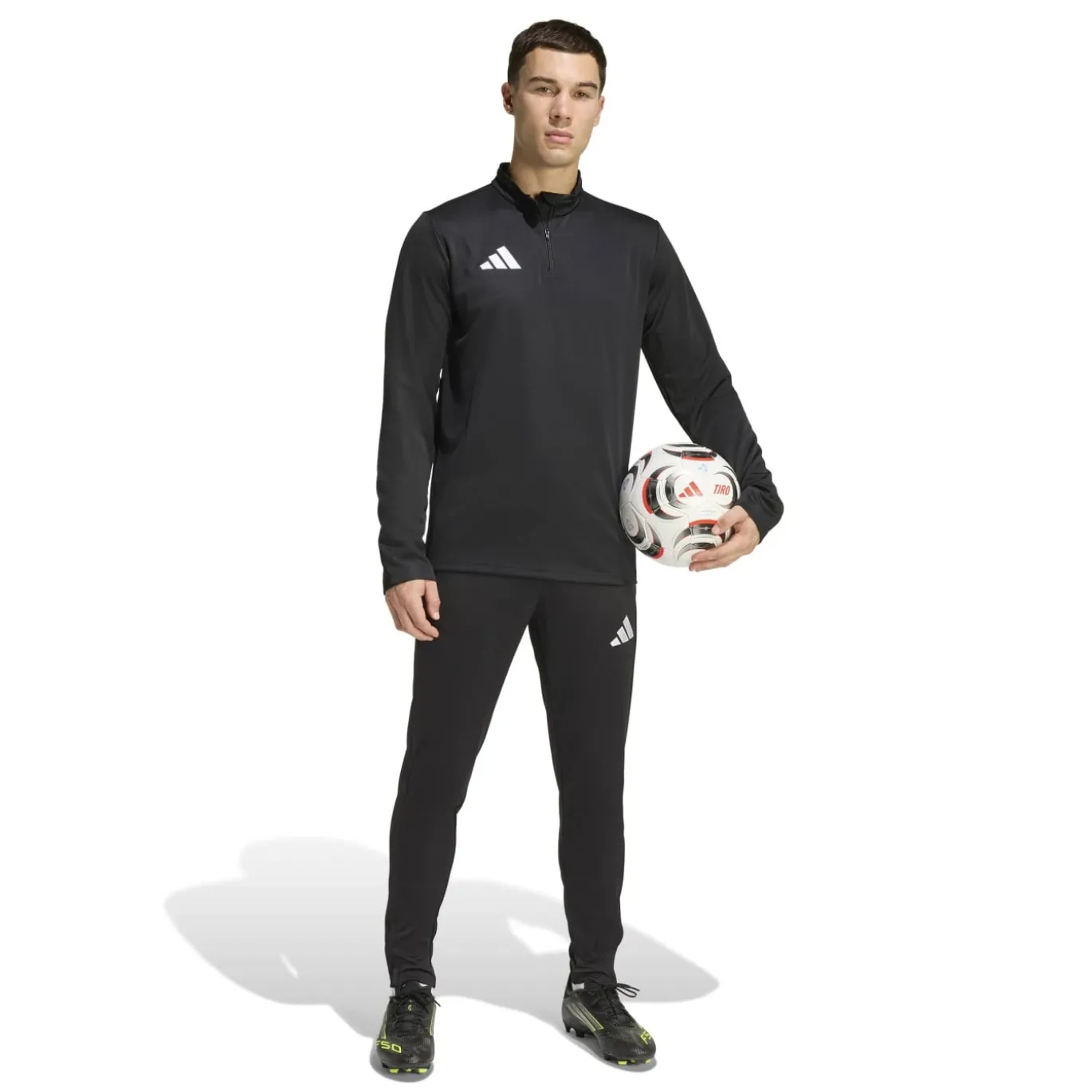 adidas Entrada 26 Trainingspak 1/4-Zip Zwart Wit