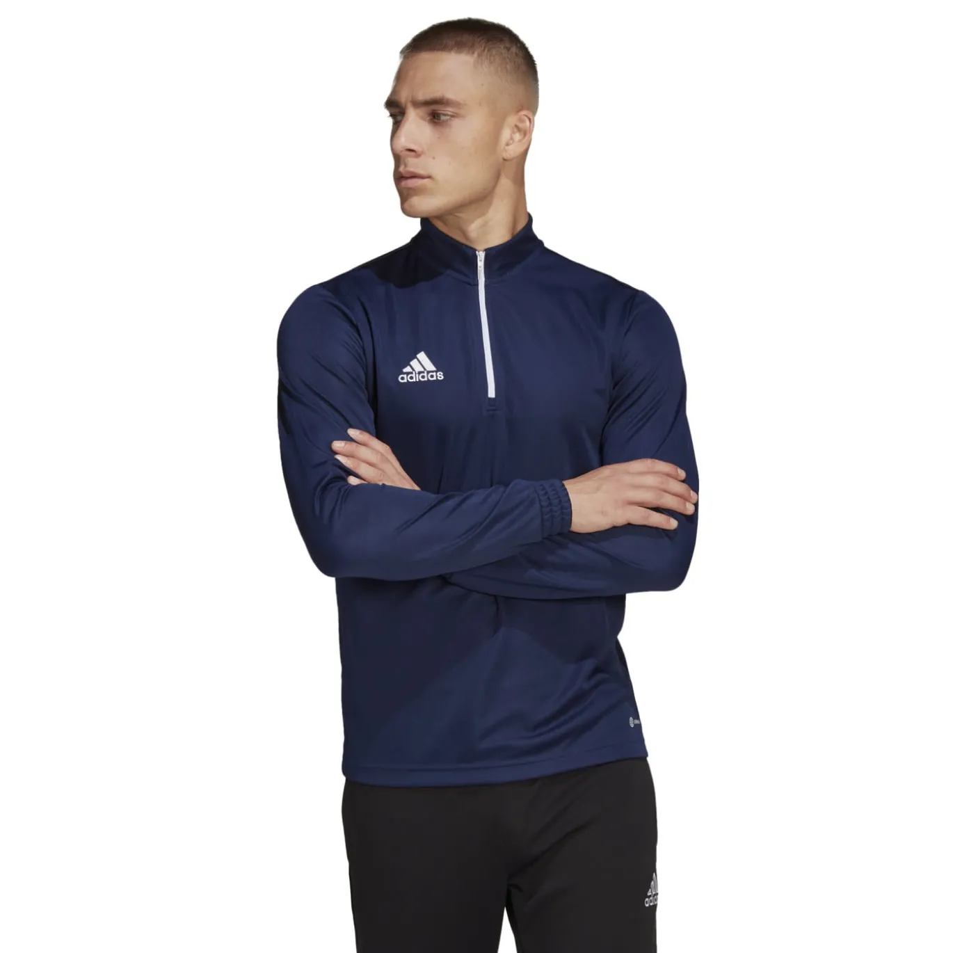 adidas Entrada 22 Trainingstrui 1/4-Zip Donkerblauw Wit