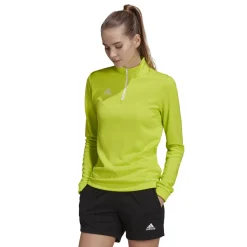 adidas Entrada 22 Trainingstrui 1/4-Zip Dames Lichtgroen Wit