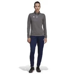 adidas Entrada 22 Trainingstrui 1/4-Zip Dames Grijs Wit