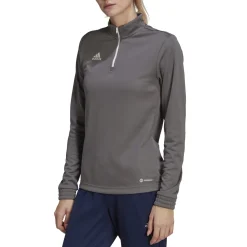 adidas Entrada 22 Trainingstrui 1/4-Zip Dames Grijs Wit