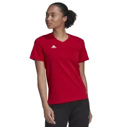 adidas Entrada 22 T-Shirt Dames Rood Wit