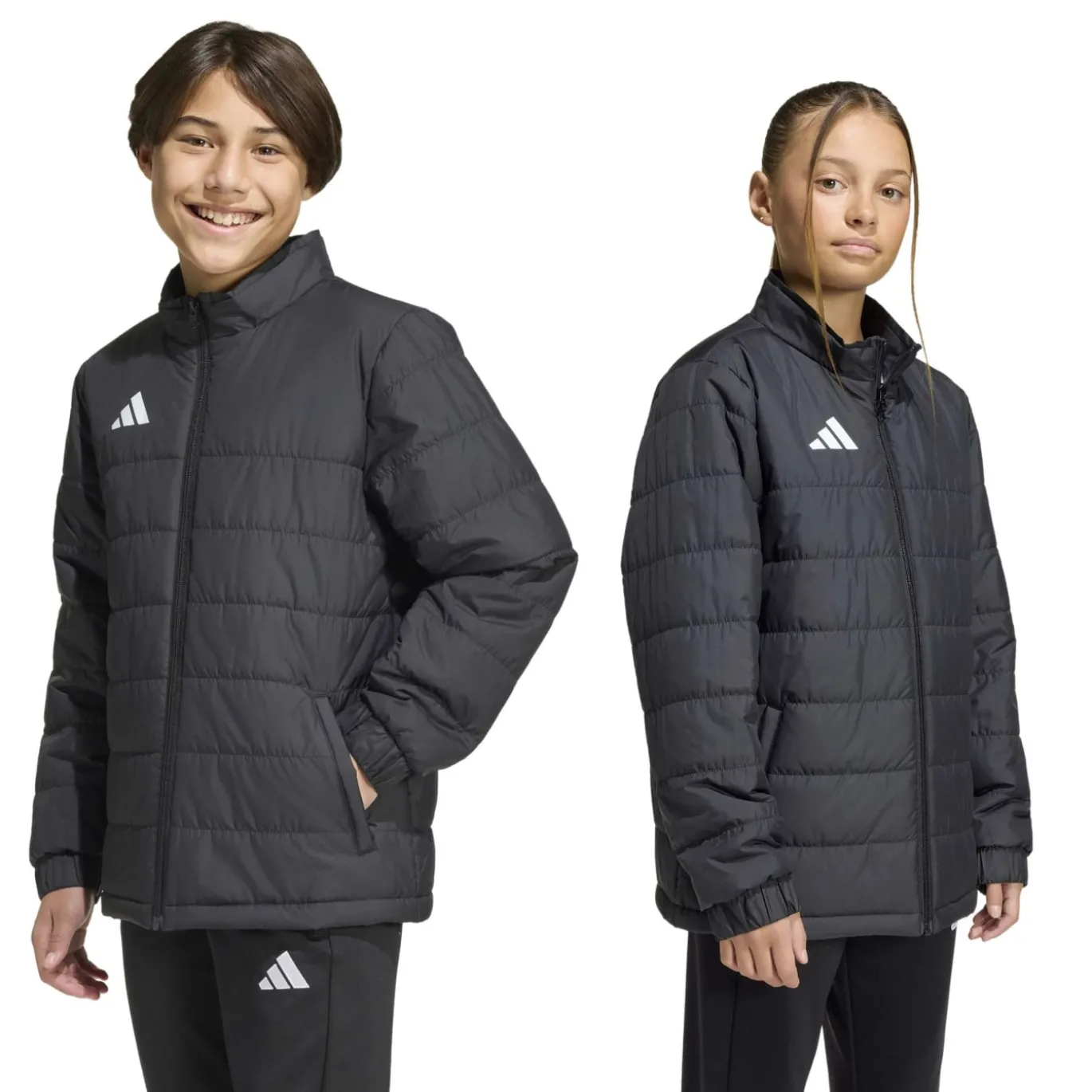 adidas Entrada 26 Tussenjas Kids Zwart Wit