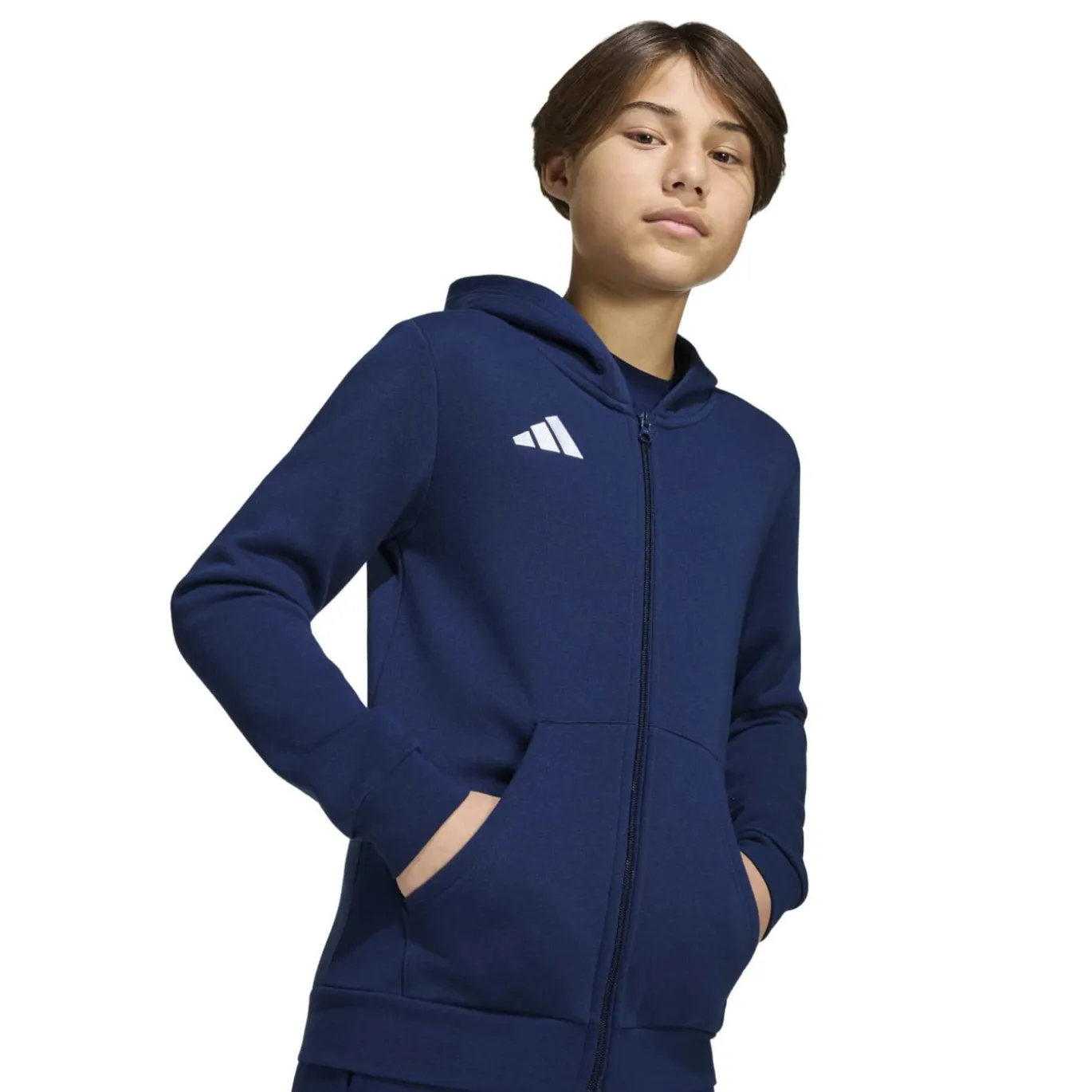 adidas Entrada 26 Vest Kids Donkerblauw Wit