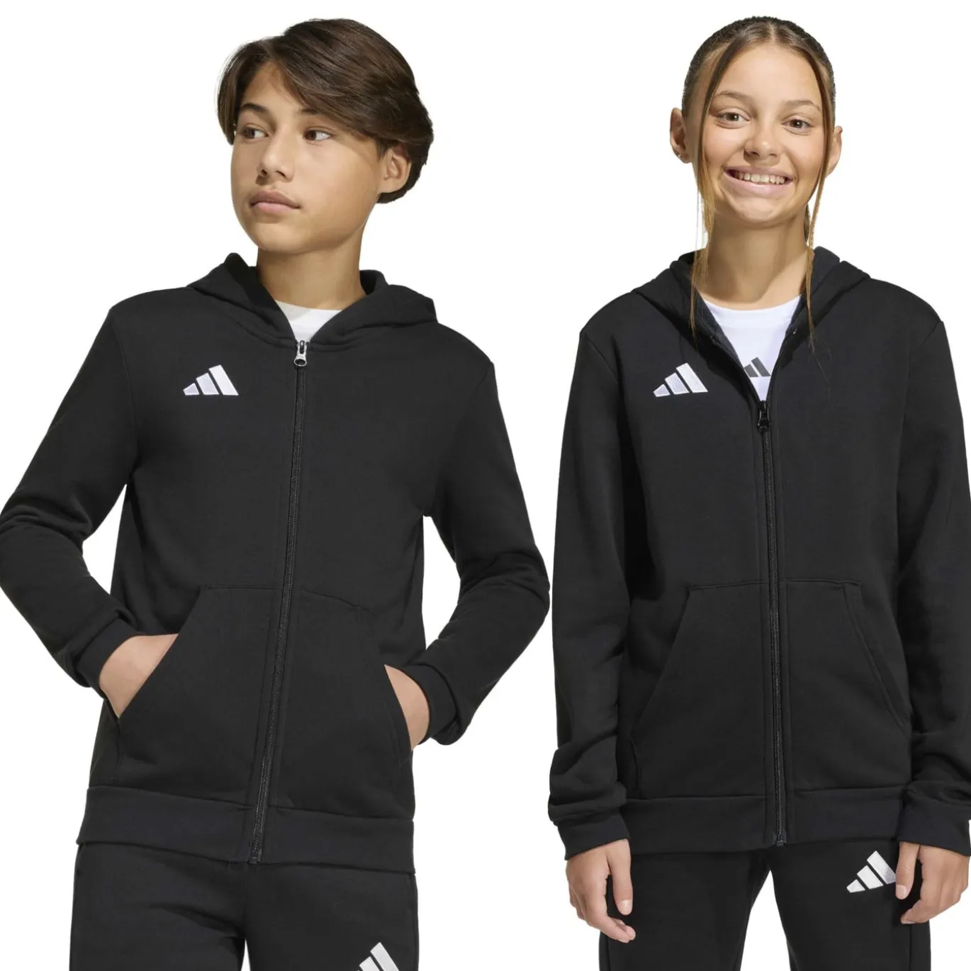adidas Entrada 26 Vest Kids Zwart Wit