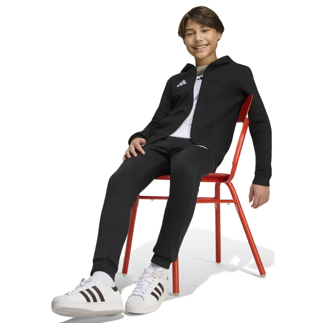 adidas Entrada 26 Vest Kids Zwart Wit