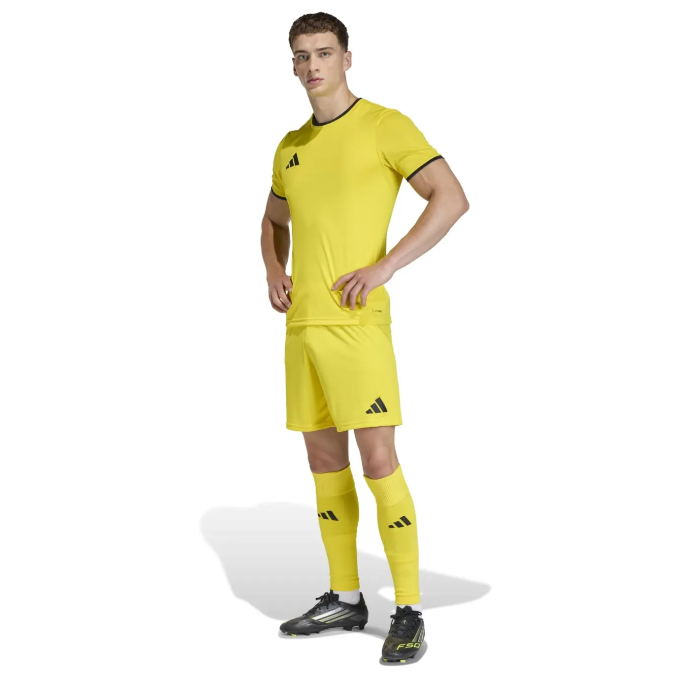 adidas Entrada 26 Voetbalbroekje Geel Zwart