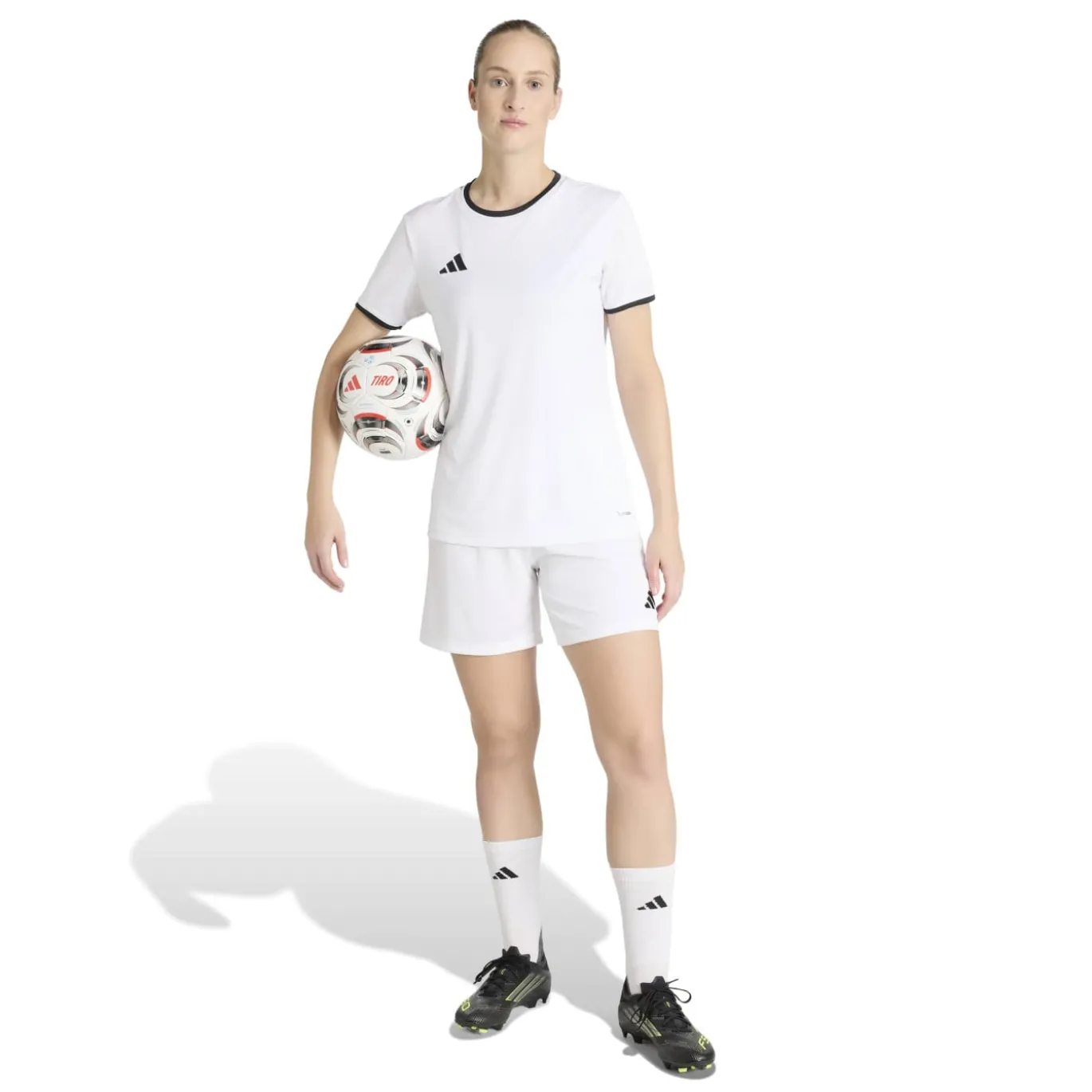 adidas Entrada 26 Voetbalbroekje Dames Wit Zwart