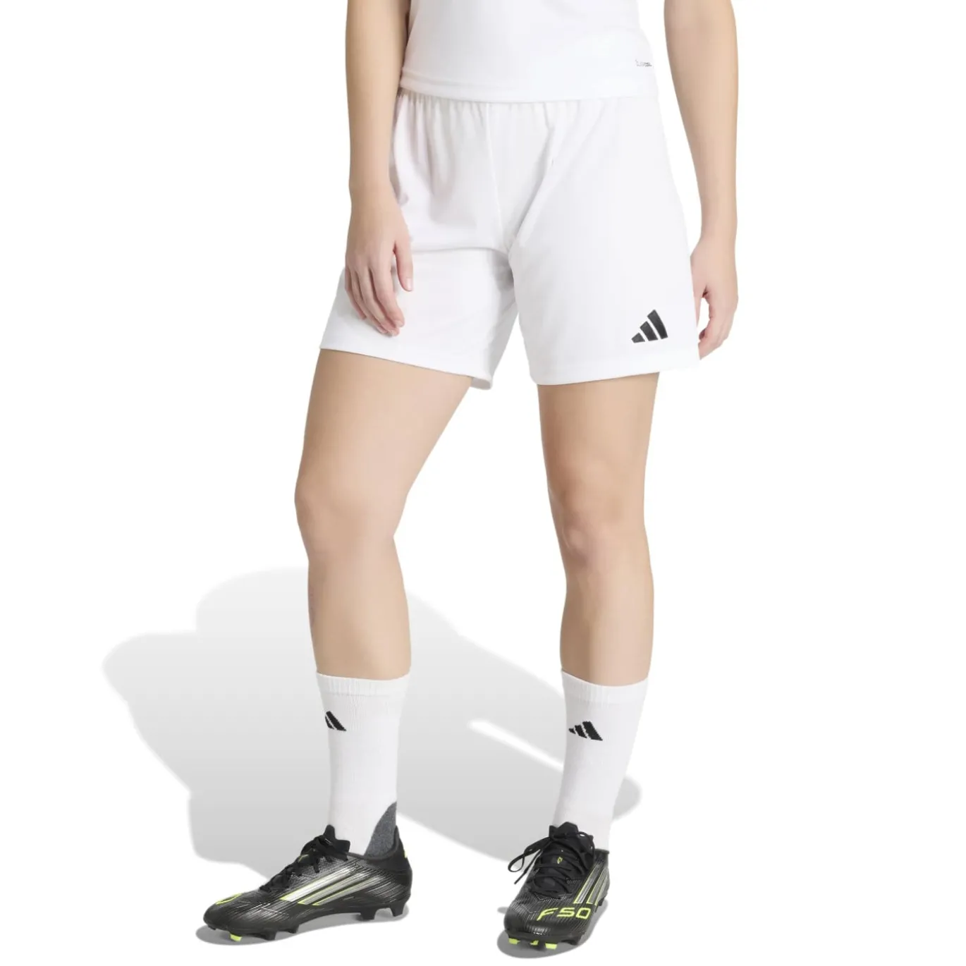 adidas Entrada 26 Voetbalbroekje Dames Wit Zwart