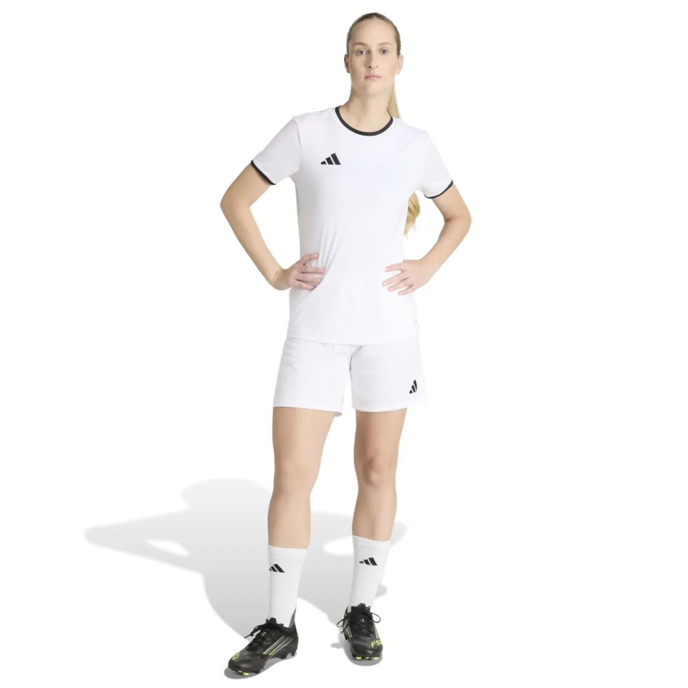 adidas Entrada 26 Voetbalbroekje Dames Wit Zwart