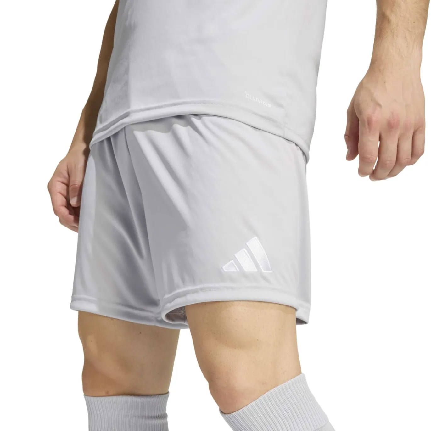 adidas Entrada 26 Voetbalbroekje Grijs Wit