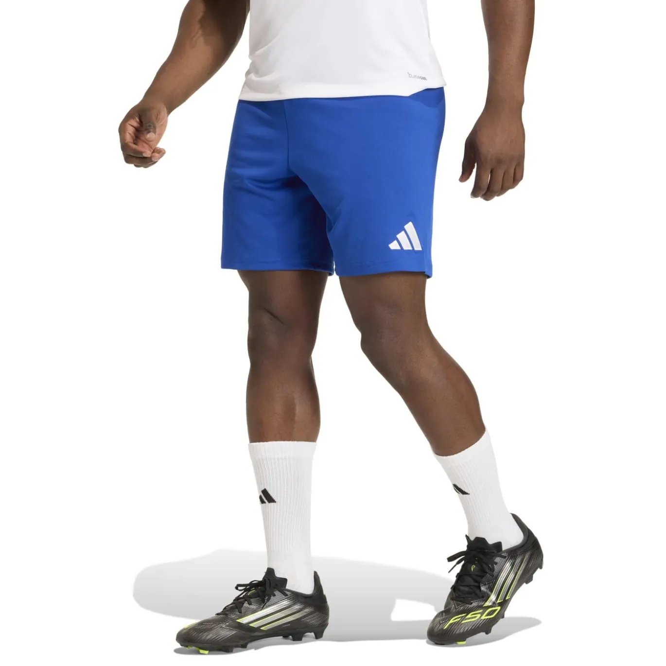 adidas Entrada 26 Voetbalbroekje Blauw Wit