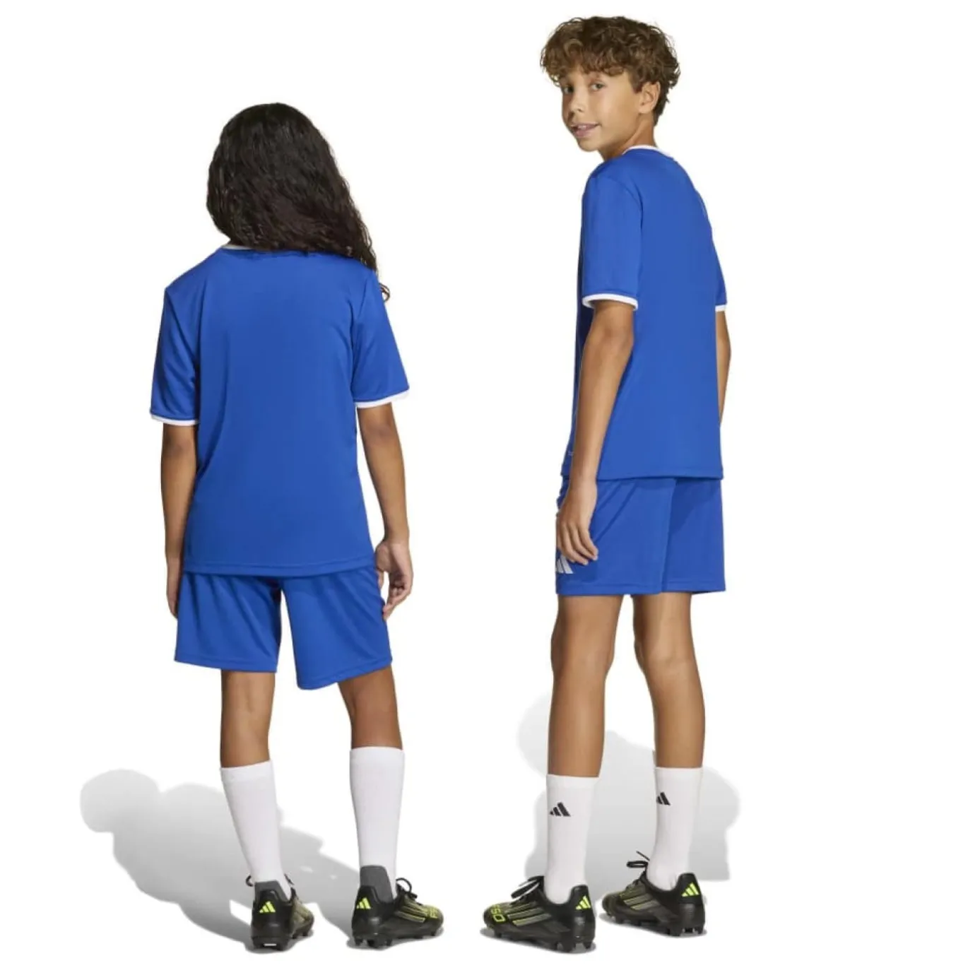 adidas Entrada 26 Voetbalbroekje Kids Blauw Wit