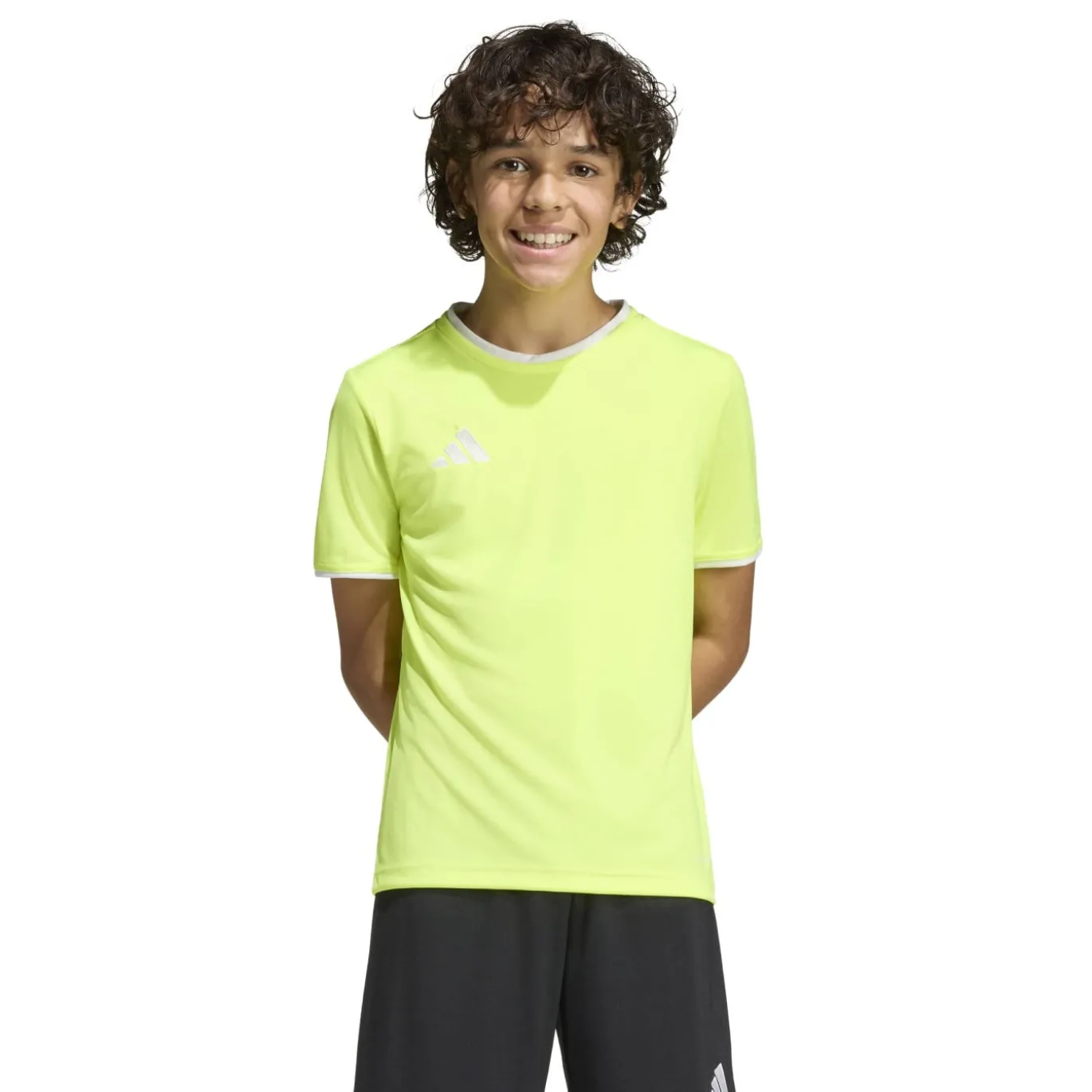 adidas Entrada 26 Voetbalshirt Kids Felgeel Wit