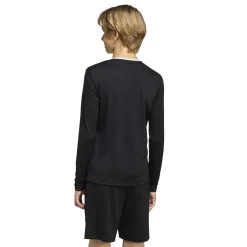 adidas Entrada 26 Voetbalshirt Lange Mouwen Kids Zwart Wit