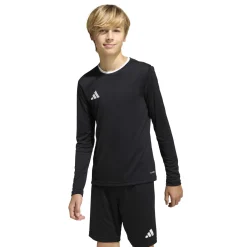 adidas Entrada 26 Voetbalshirt Lange Mouwen Kids Zwart Wit