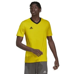 adidas Entrada 22 Voetbalshirt Geel Zwart