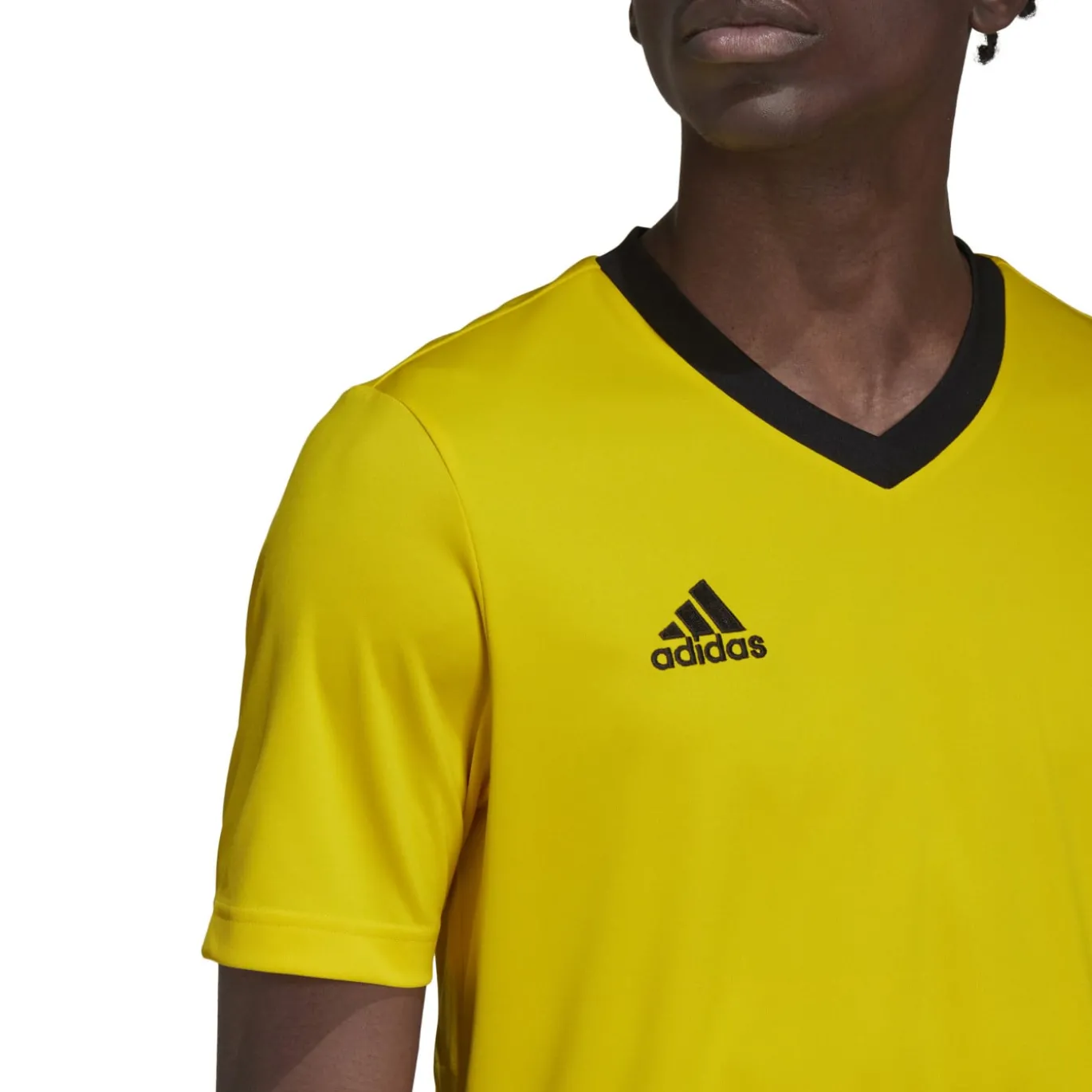 adidas Entrada 22 Voetbalshirt Geel Zwart